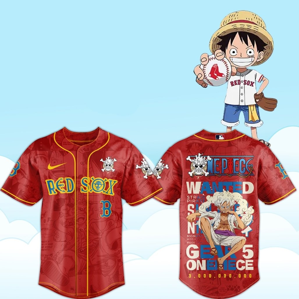 Baseball Team x One Piece Luffy 2026 Baseball Jersey Version 4