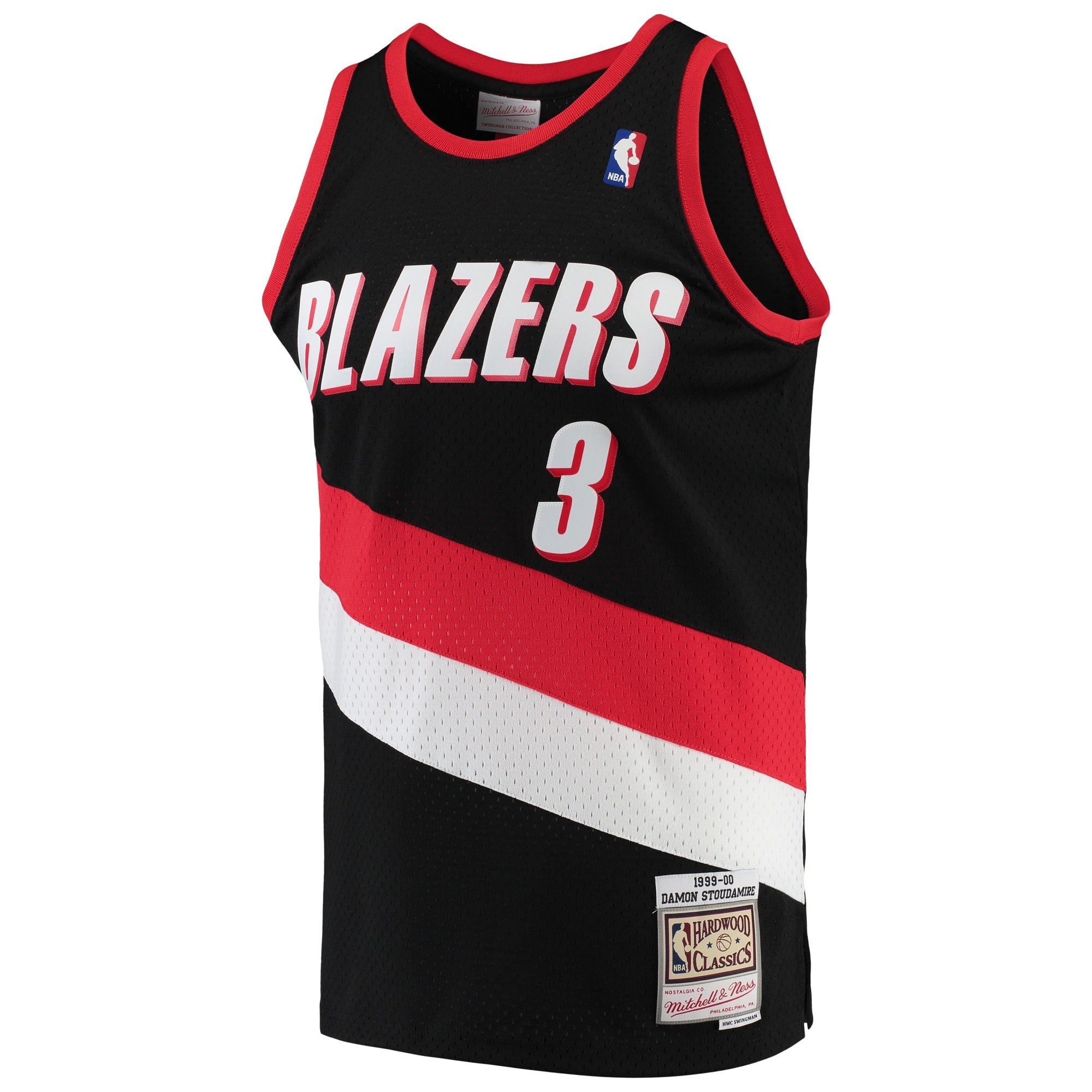 Damon Stoudamire Portland Trail Blazers Mitchell & Ness Hardwood Classics Swingman Jersey Black