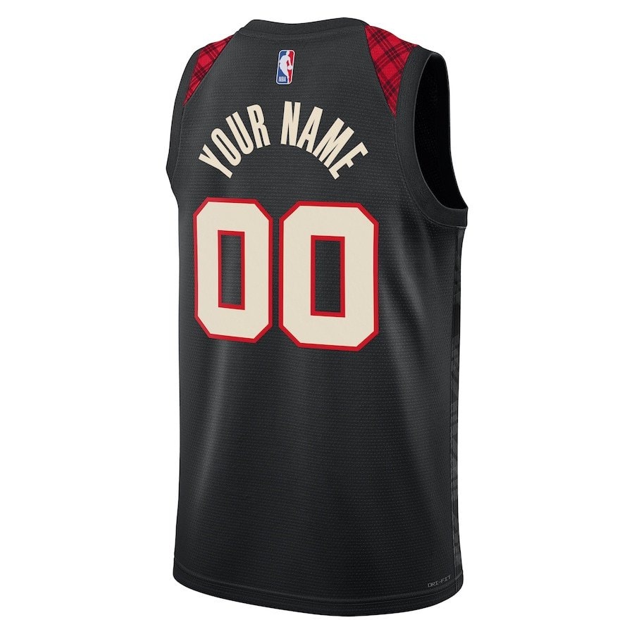Portland Trail Blazers 2023/24 Swingman Jersey Customized City Edition Black Unisex