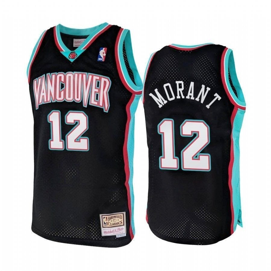 Men's Vancouver Grizzlies Ja Morant 12 Hardwood Classics 2000 Jersey Multicolor