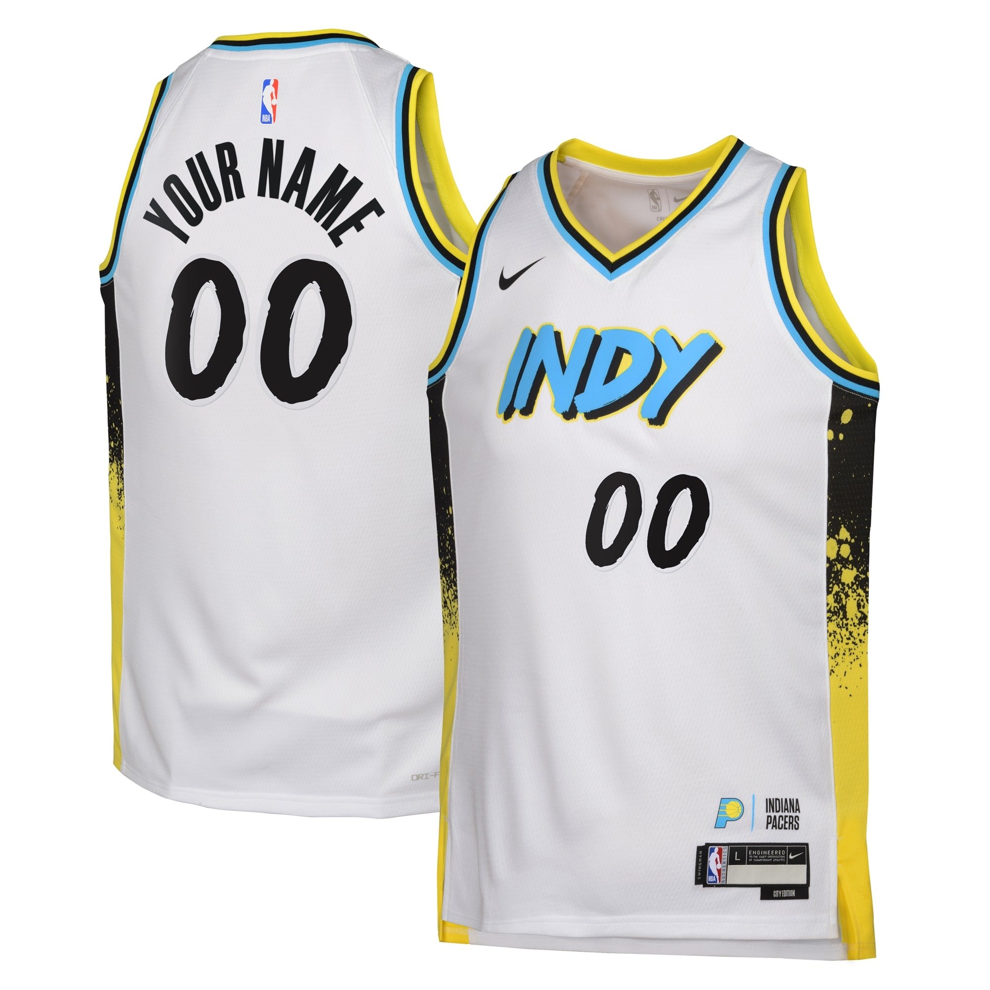 Indiana Pacers City Edition Swingman Jersey 2024 Custom Youth Multicolor