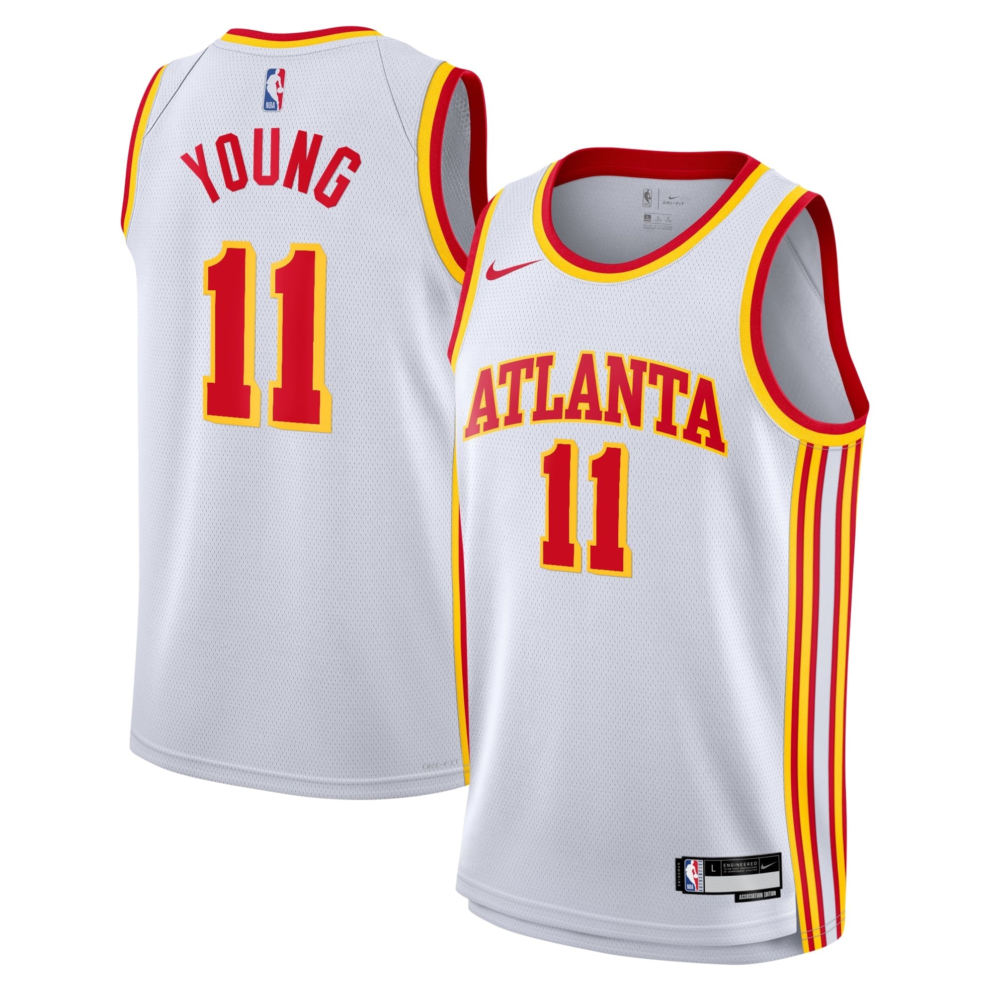 Atlanta Hawks Association Swingman Jersey White Trae Young Youth