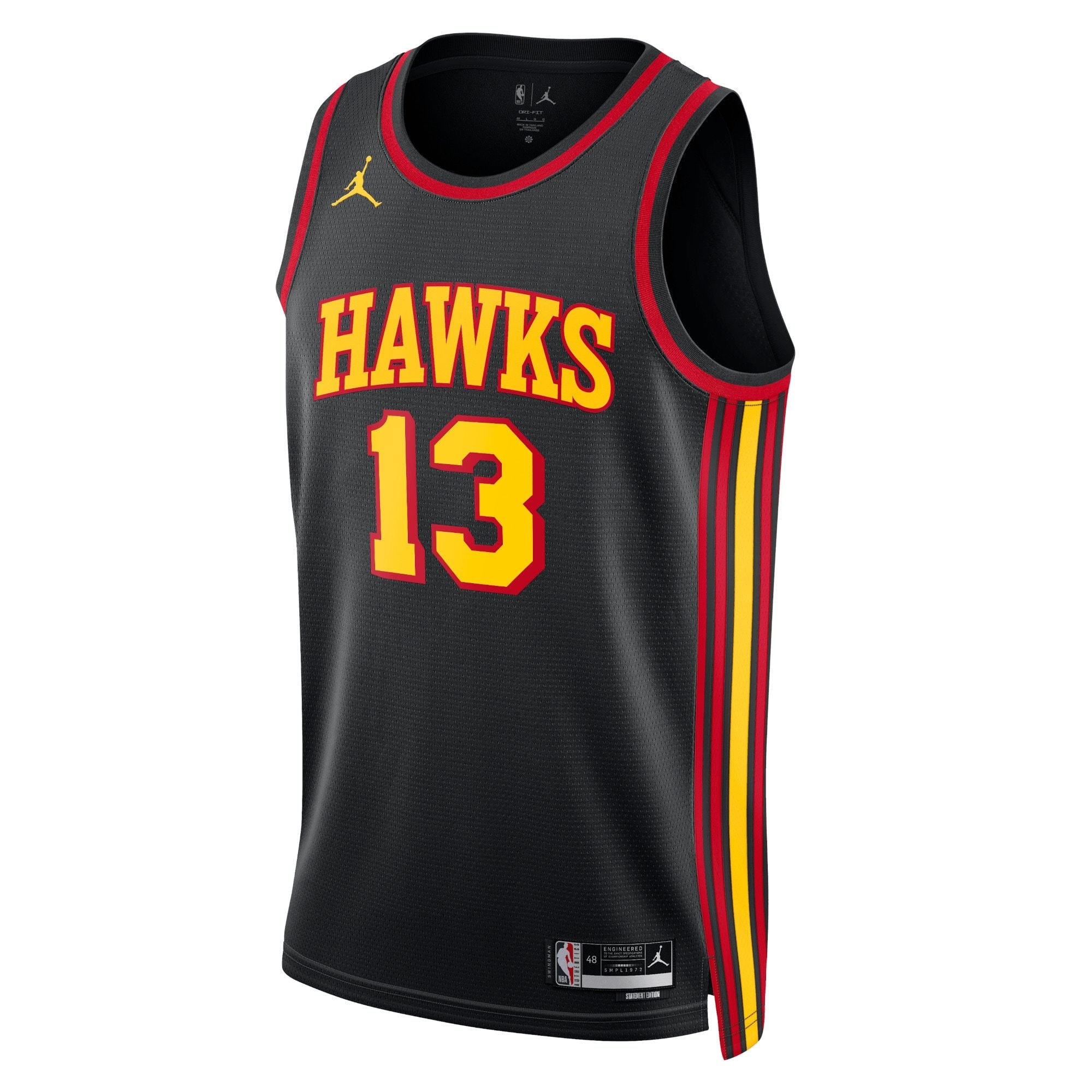 Atlanta Hawks Jordan Statement Edition Swingman Jersey Black Bogdan Bogdanovic Unisex