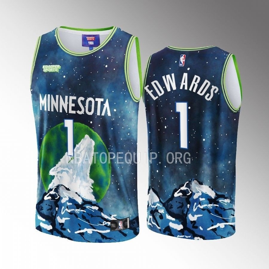 Anthony Edwards 1 Basketball Team Basketball & KidSuper Studios Unisex Hometown Jersey