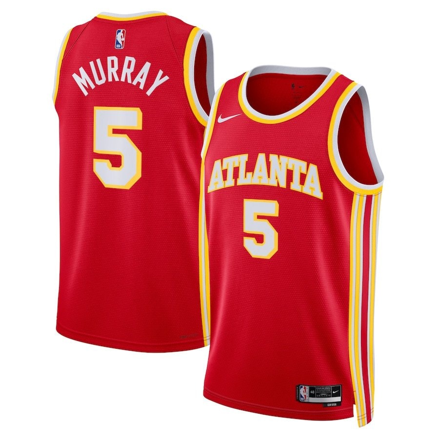 Dejounte Murray 5 Atlanta Hawks Unisex Swingman Jersey Icon Edition Red