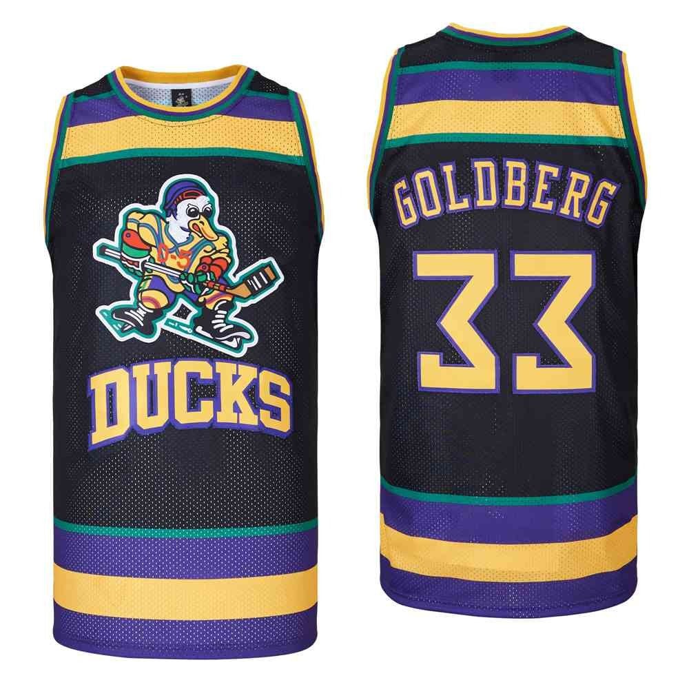 Goldberg 33 Mighty Ducks Swingman Jersey Black Multicolor Unisex