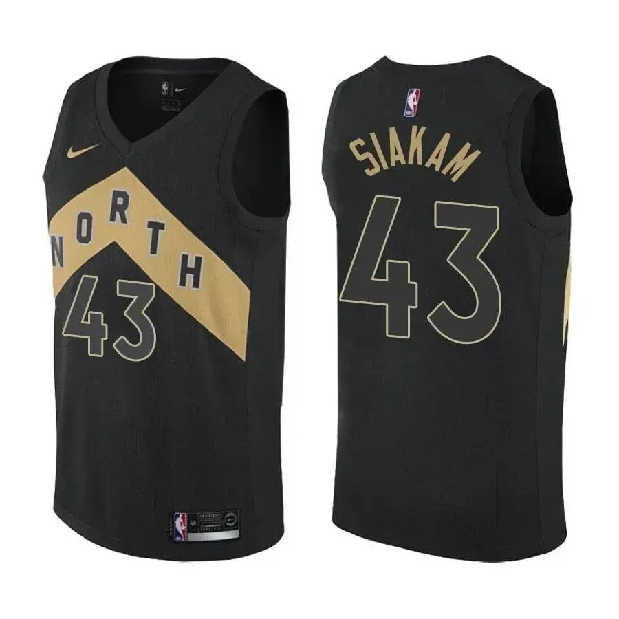 Pascal Siakam Toronto Raptors #43 City Edition Black Jersey Men's Sizes S-3XL