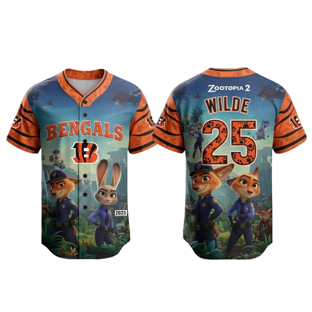 Football Team Zootopia 2 Wilde Hopps Baseball Jersey 2025