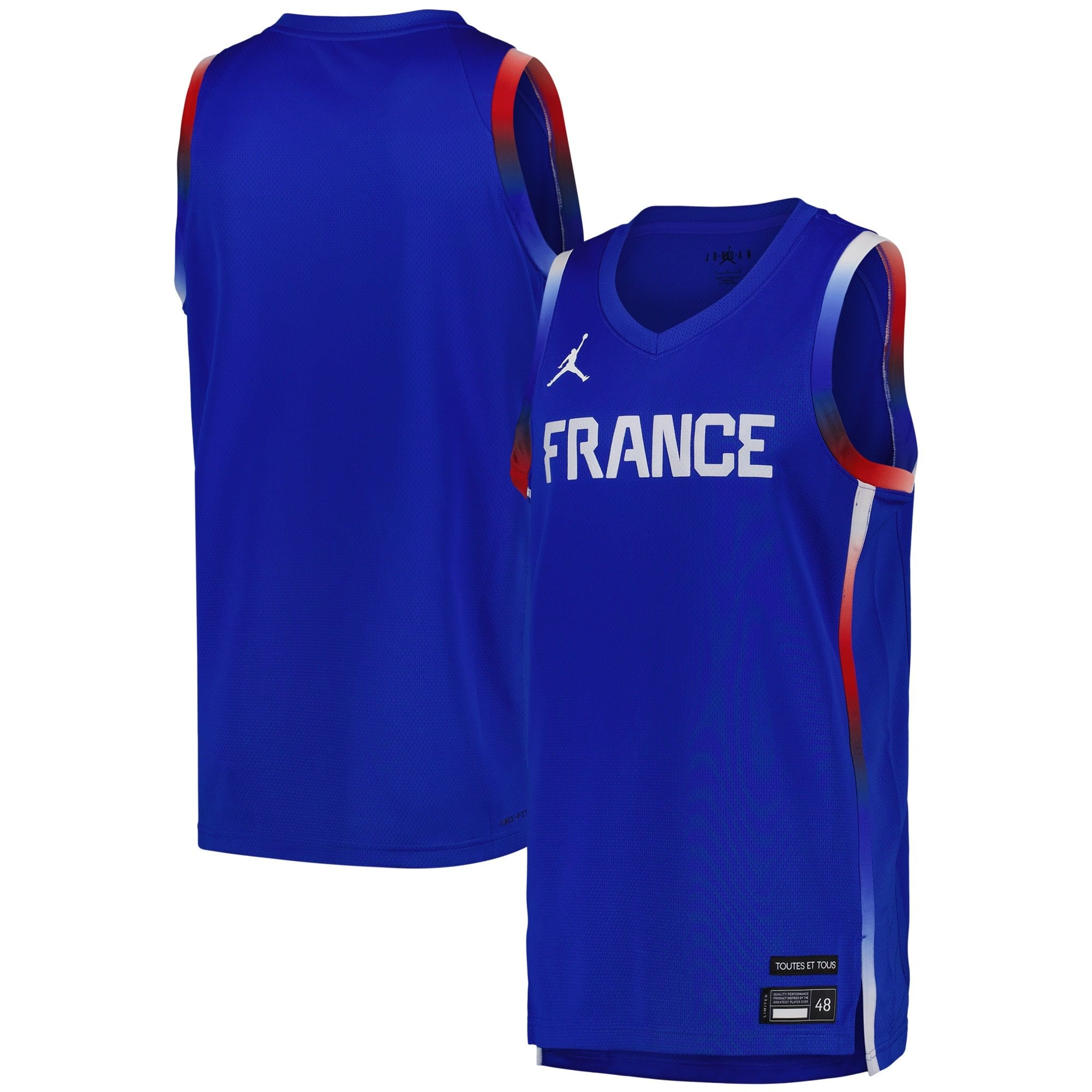 France Olympics Limited Road Jersey Unisex Multicolor - Adult Sizes S-3XL