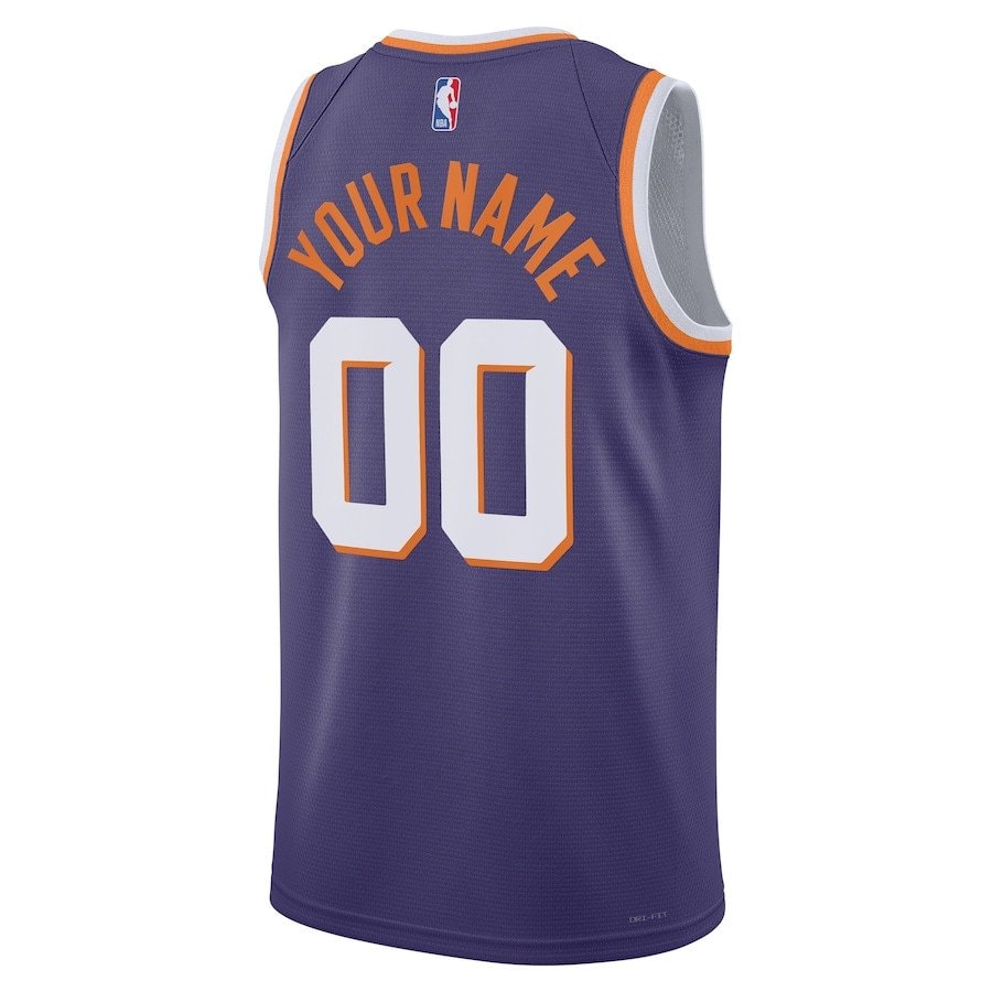 Phoenix Suns Swingman Custom Jersey Purple Icon Edition Unisex