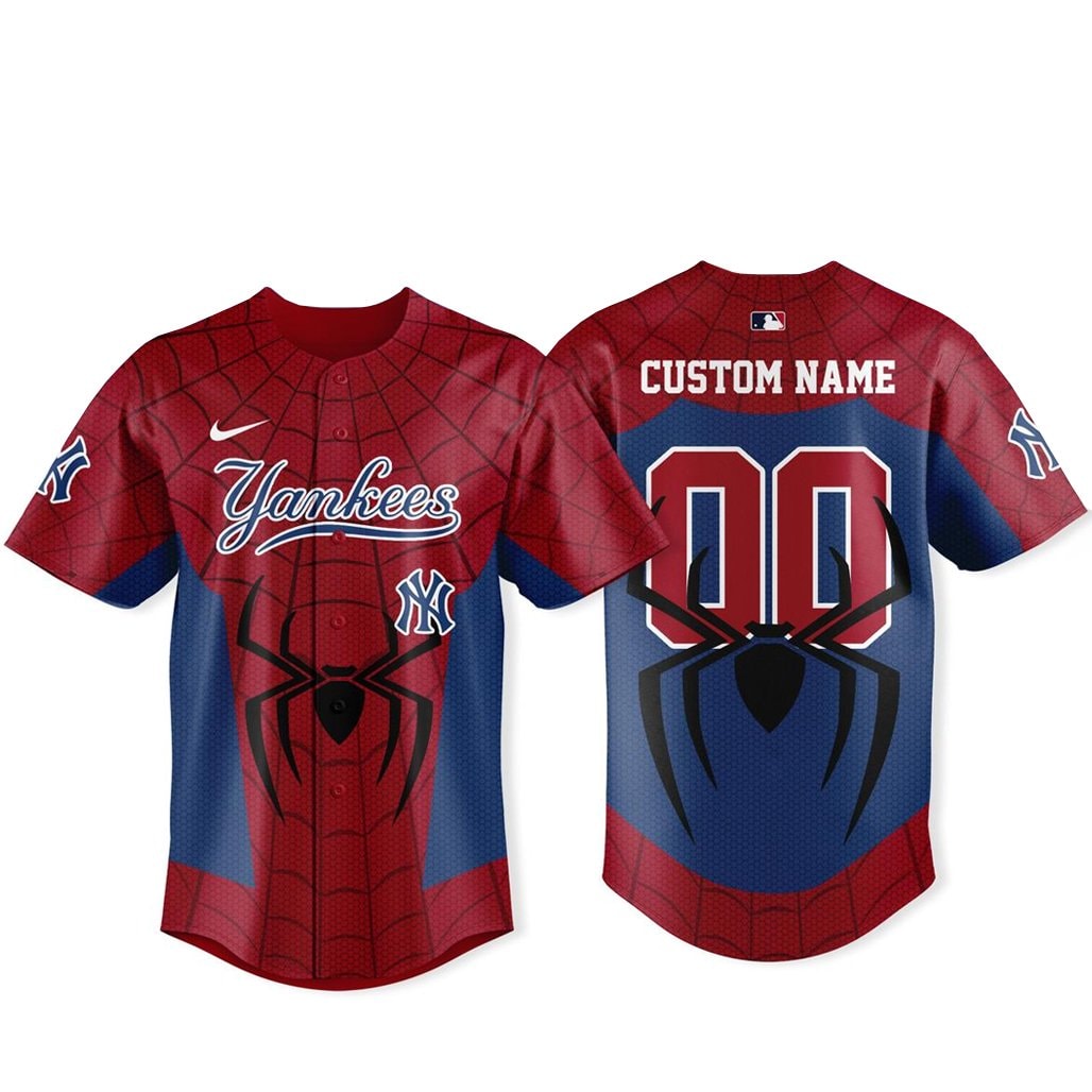 Custom Name and Number Baseball Team x Spider-Man Brand New Day 2026 Baseball Jersey