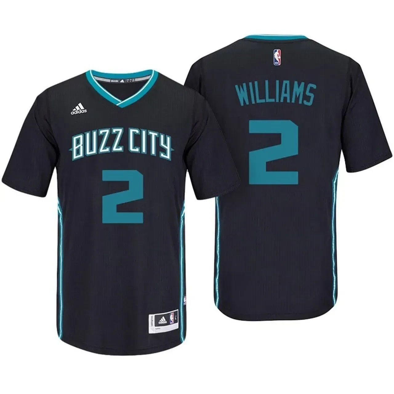 Male Marvin Williams Basketball Team 2 Black Buzz City Pride Sleeved Swingman Jersey
