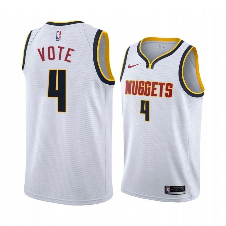 Men's Paul Millsap Vote Nuggets Association Multicolor Jersey S-3XL