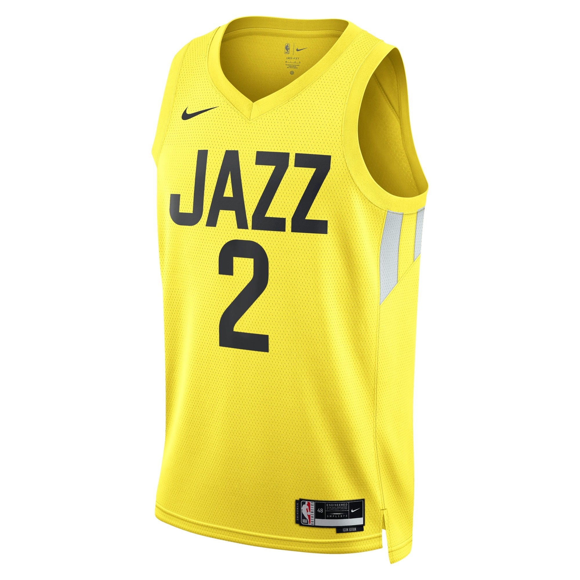 Utah Jazz Icon Edition Swingman Jersey Gold Colin Sexton Unisex