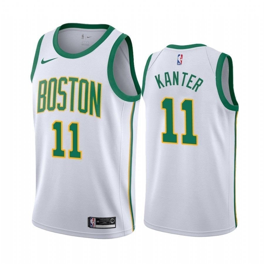 Boston Celtics Enes Kanter 11 City Men's Multicolor Jersey - 100% Polyester Unisex