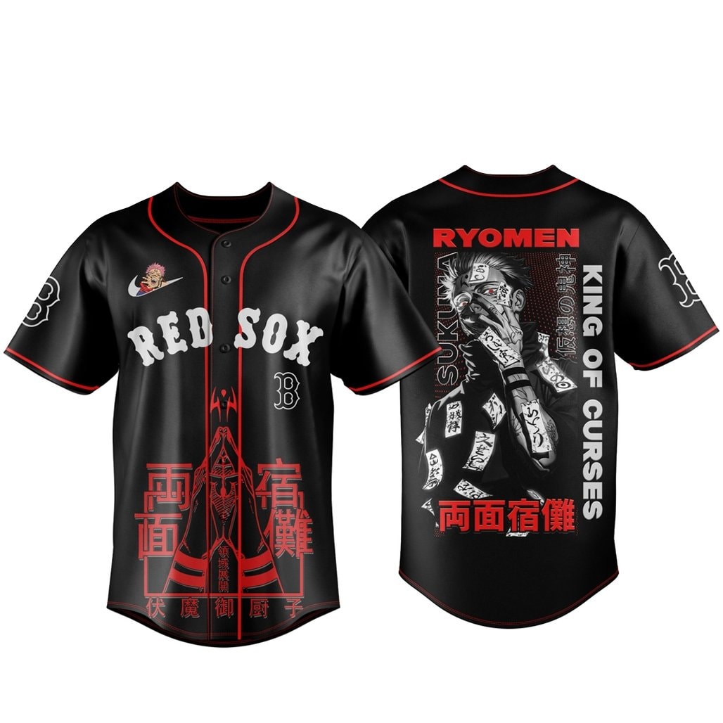 Baseball Team x Jujutsu Kaisen Night 2026 King of Curses Sukuna Baseball Jersey