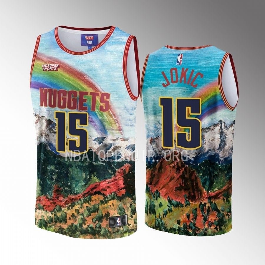 Nikola Jokic 15 Basketball Team Basketball & KidSuper Studios Unisex Hometown Jersey