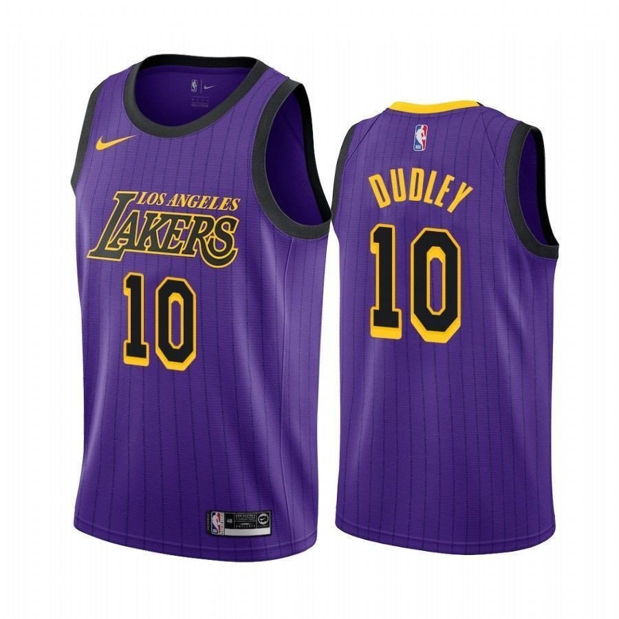 Men's Los Angeles Lakers Jared Dudley #10 City Basketball Jersey - Multicolor