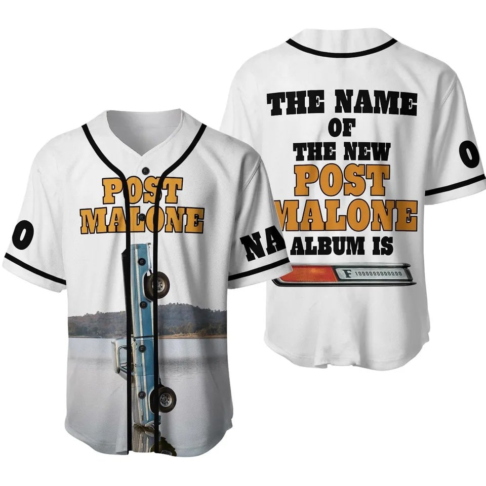 Personalized Post Malone Album is Football Team Baseball Jersey