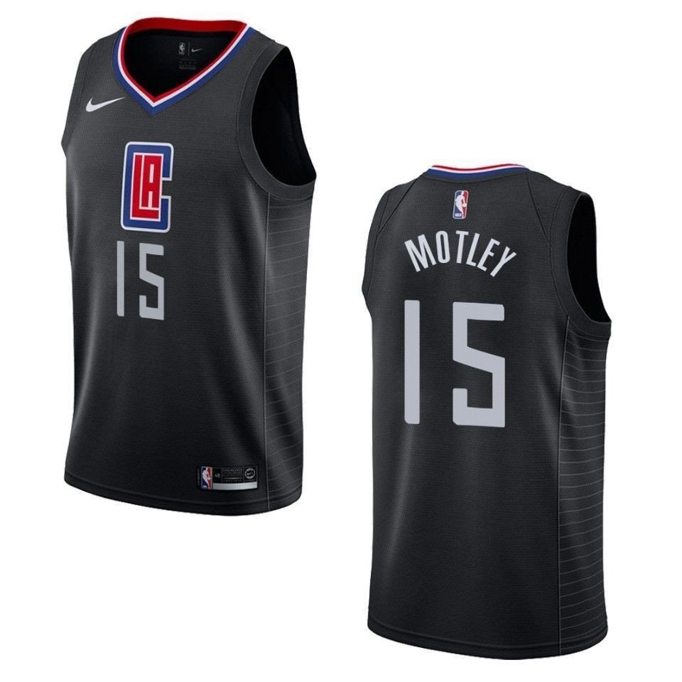 Men's Los Angeles Clippers Johnathan Motley Statement Swingman Jersey Black S-3XL