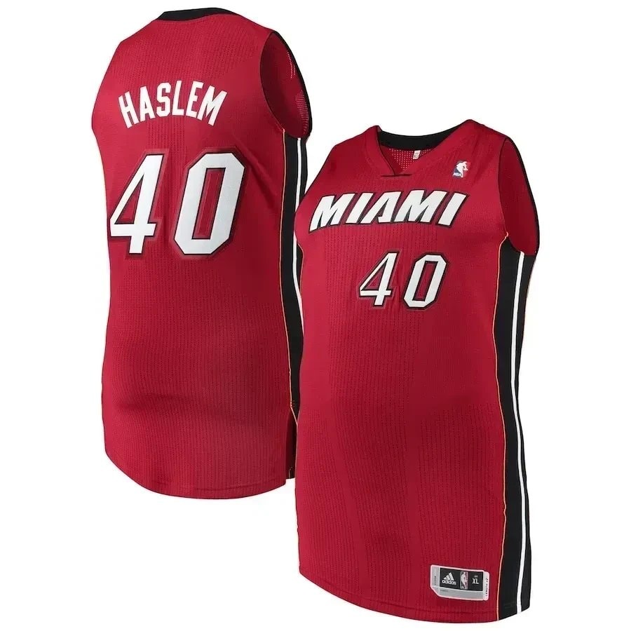 Udonis Haslem Miami Heat Finished Jersey Red Unisex Adult Sizes S-3XL