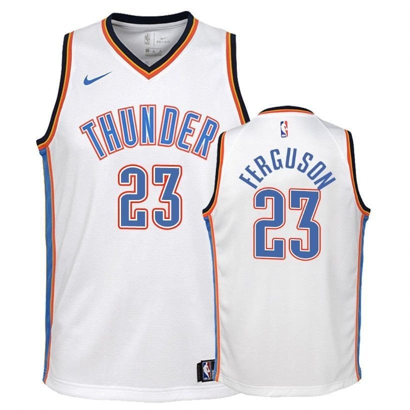 Youth Thunder Terrance Ferguson 23 Association White Jersey - Unisex Basketball Jersey
