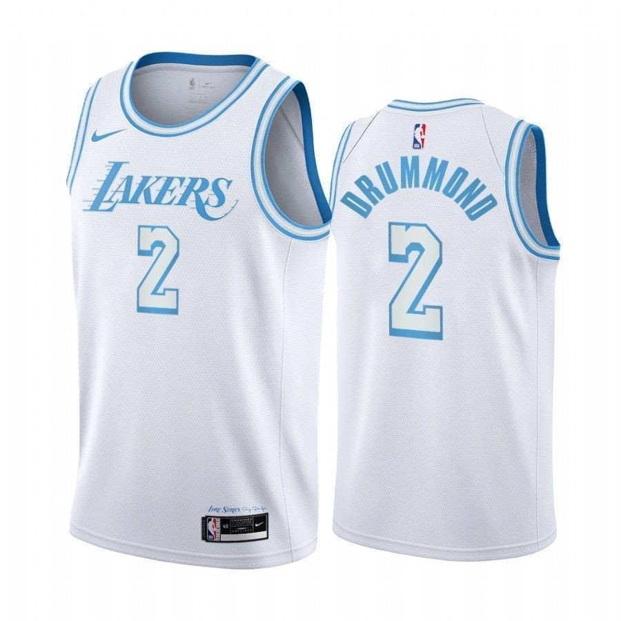 Andre Drummond Los Angeles Lakers #2 White City Edition Unisex Jersey