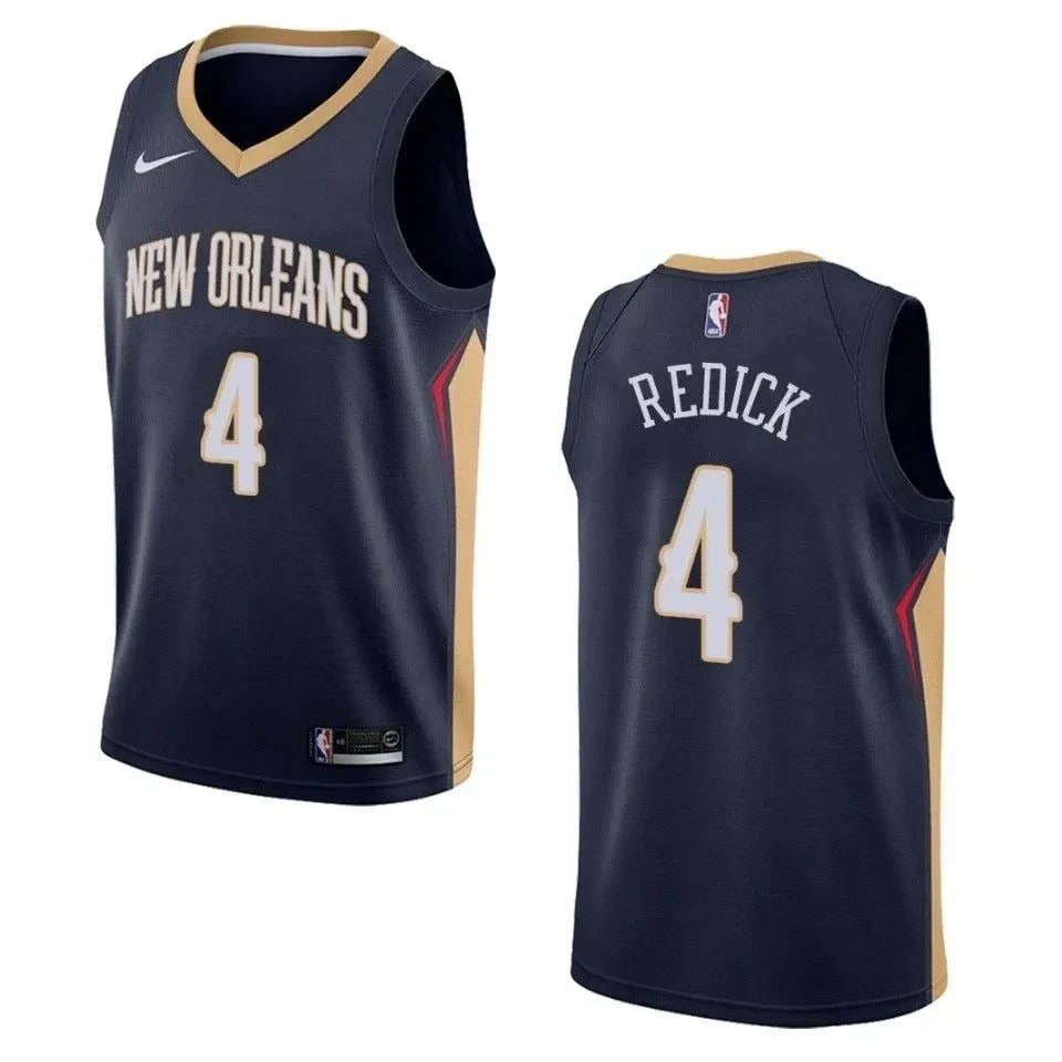 Men's New Orleans Pelicans J.J. Redick Icon Swingman Jersey Navy S-3XL