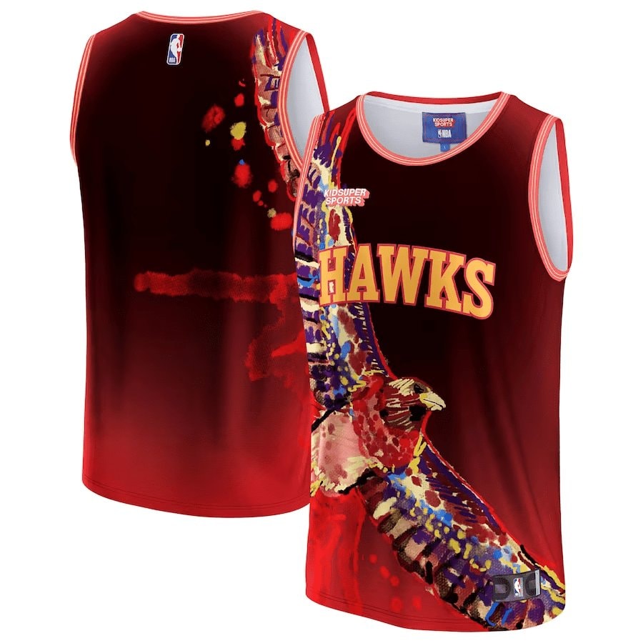 Basketball Team Basketball & KidSuper Studios Unisex Hometown Jersey - Red