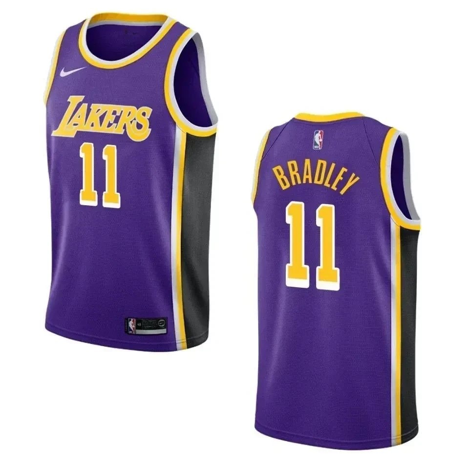Men's Los Angeles Lakers Avery Bradley Statement Swingman Jersey Purple Size S-3XL