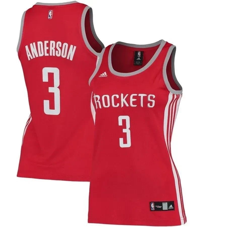Ryan Anderson Houston Rockets Women's Red Jersey - 100% Polyester Breathable Fan Jersey
