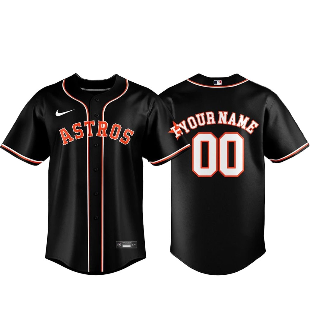 Custom Name and Number Baseball Team Black Out 2026 Baseball Jersey