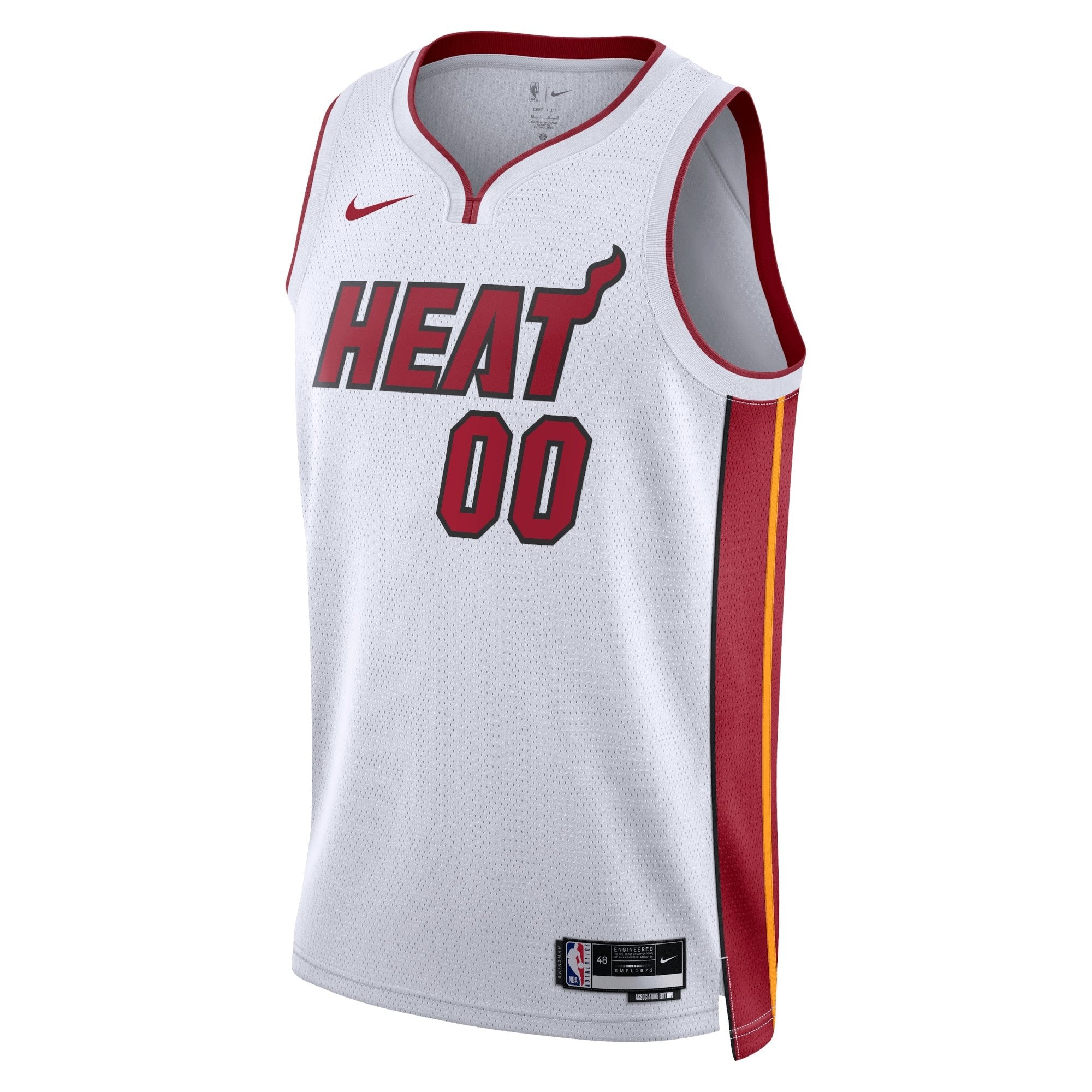 Miami Heat Association Swingman Custom Jersey Unisex Multicolor Sizes S-3XL