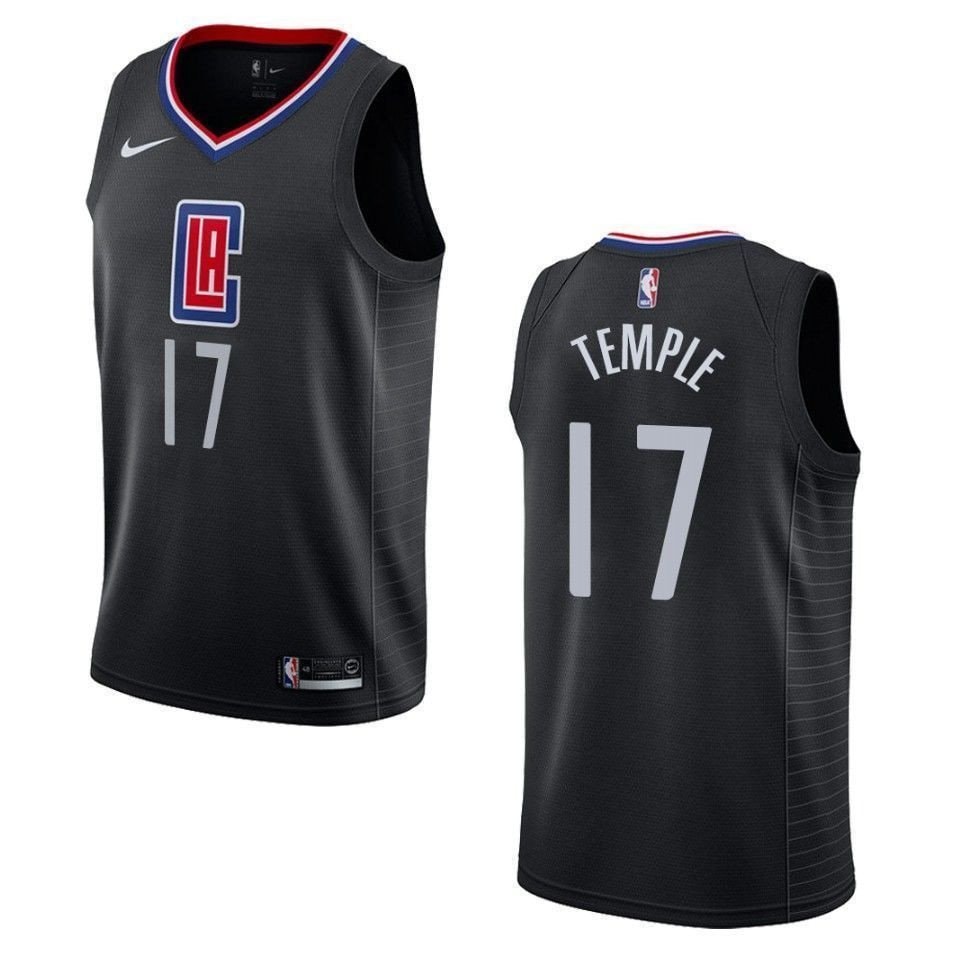 Men's Los Angeles Clippers Garrett Temple #17 Statement Swingman Jersey Black