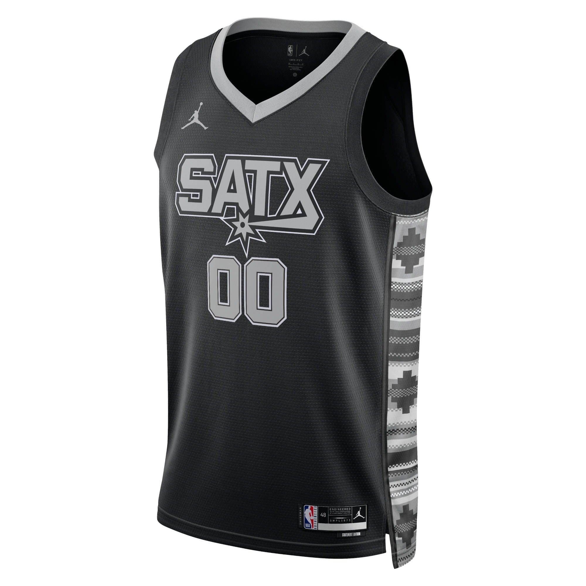 San Antonio Spurs Jordan Statement Swingman Custom Jersey Unisex Multicolor