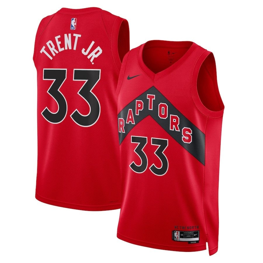 Gary Trent Jr. 33 Toronto Raptors Unisex Swingman Jersey Icon Edition Red