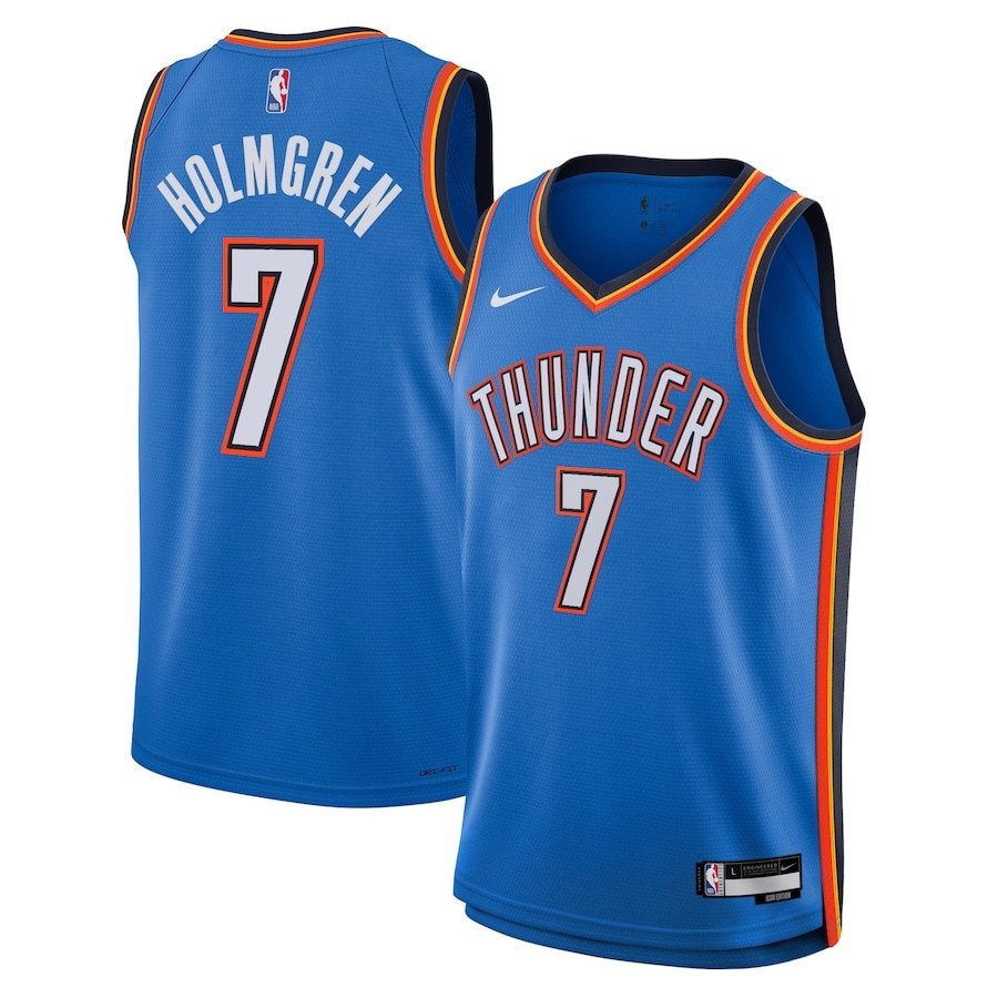 Chet Holmgren Oklahoma City Thunder Unisex Swingman Jersey Icon Edition Blue