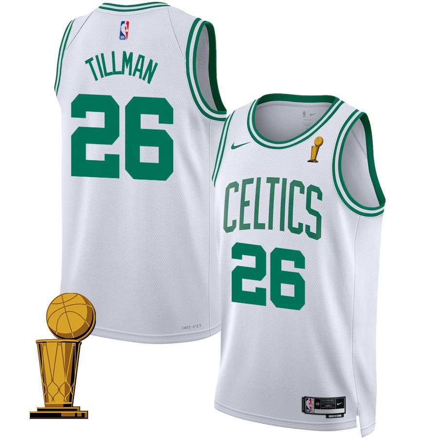Xavier Tillman 26 Boston Celtics 2024 Finals Champions Swingman Jersey Association Edition White