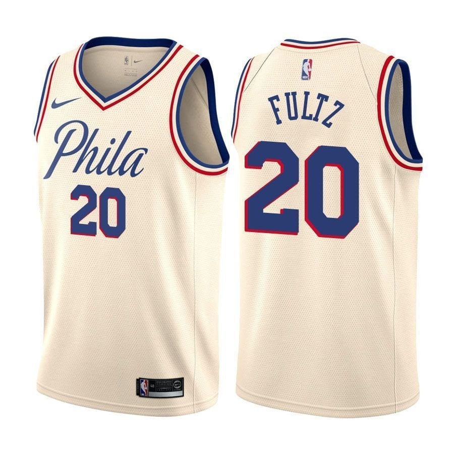 Men's Markelle Fultz 20 Philadelphia 76ers City Edition Natural Jersey
