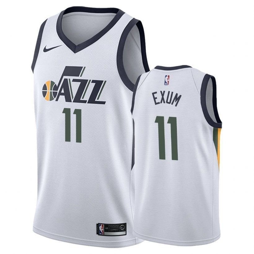 Men's Basketball Team Male Dante Exum 11 Association White Jersey