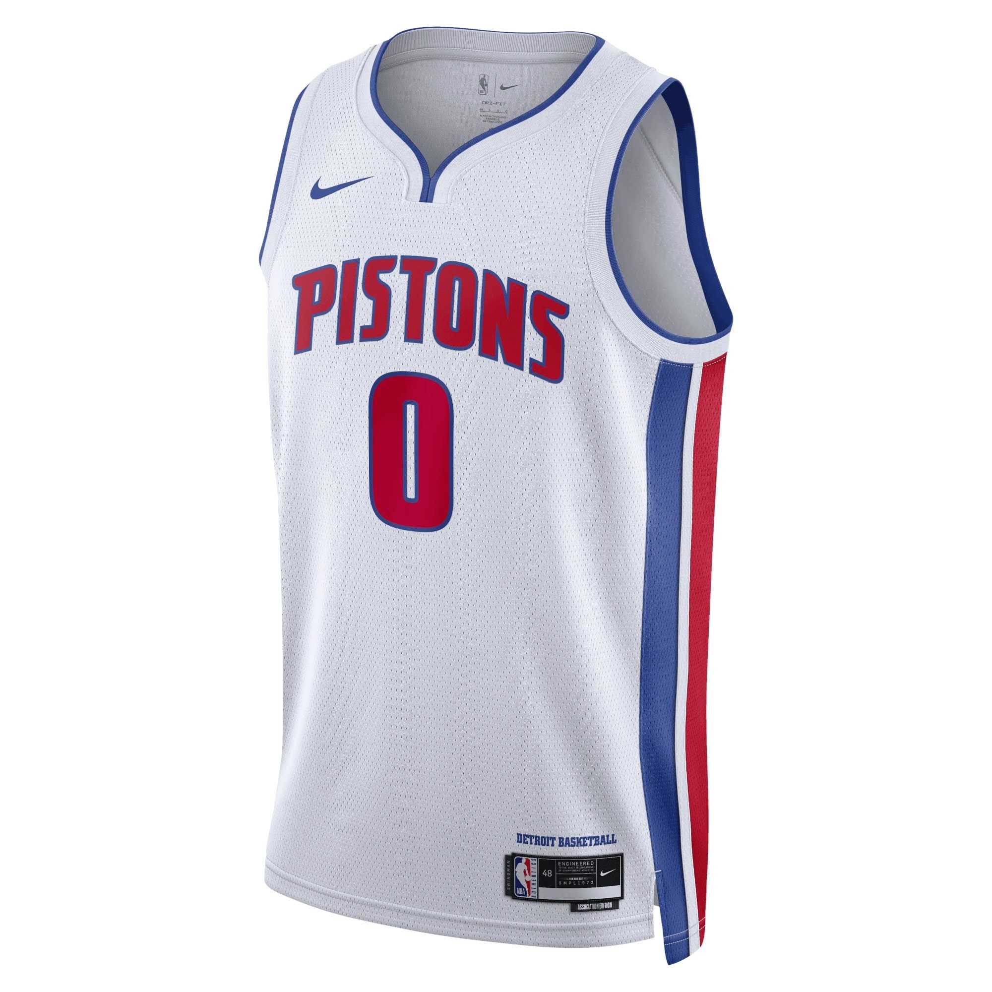Detroit Pistons Association Edition Swingman Jersey White Jalen Duren Unisex