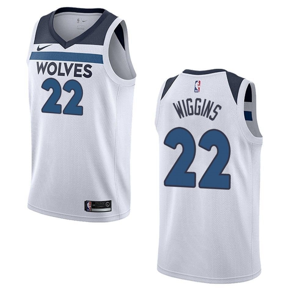 Men's Minnesota Timberwolves Andrew Wiggins Association Swingman Jersey White S-3XL