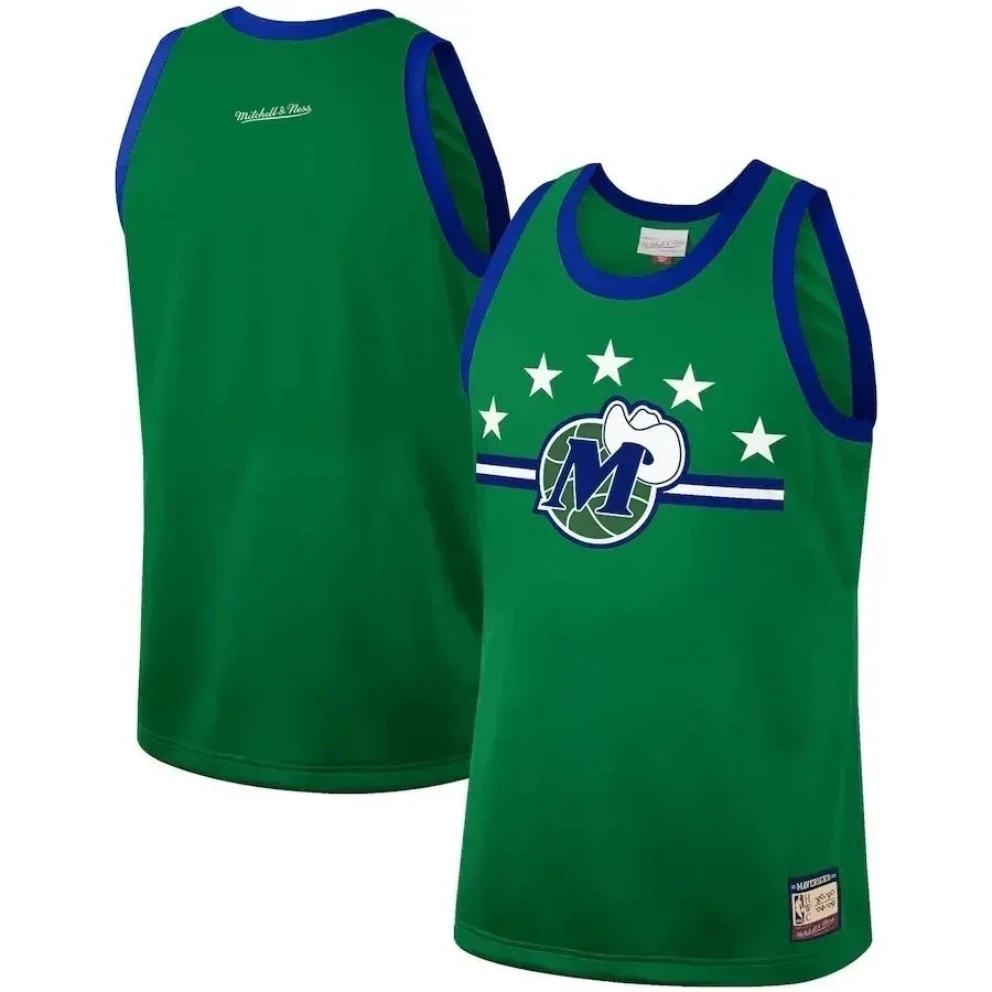 Dallas Mavericks Mitchell & Ness Hardwood Classics Team Heritage Jersey Green Unisex