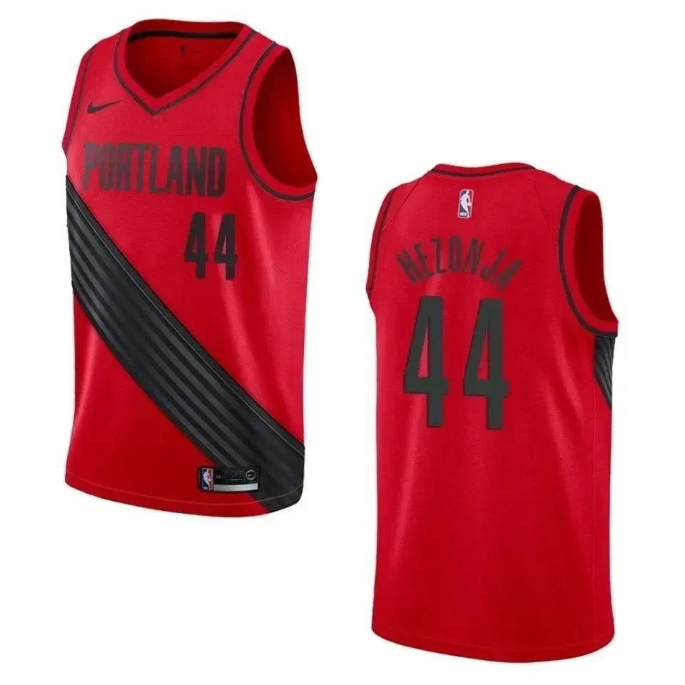 Men's Portland Trail Blazers Mario Hezonja 44 Statement Swingman Jersey Red