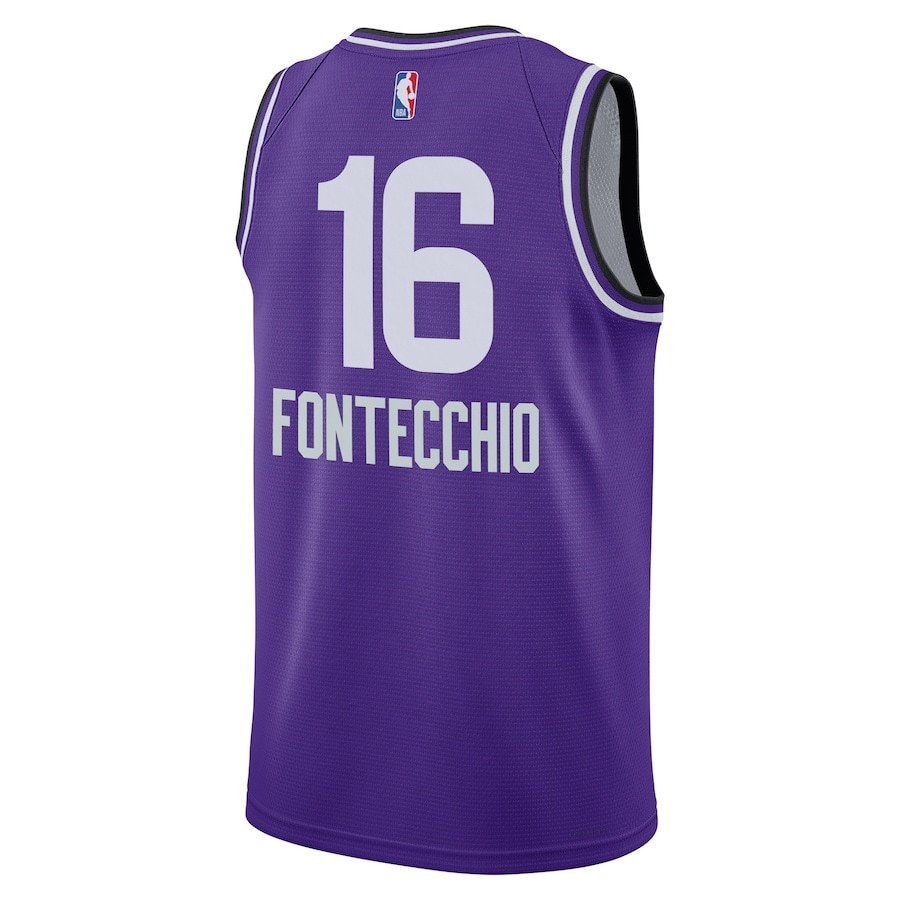 Simone Fontecchio 16 Utah Jazz 2023/24 City Edition Swingman Jersey Purple