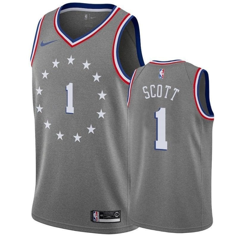 Philadelphia 76ers Mike Scott City Gray Jersey Unisex Adult Sizes S-3XL