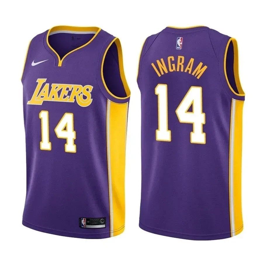 Men's Brandon Ingram Lakers #14 Purple Basketball Jersey S-3XL Multicolor