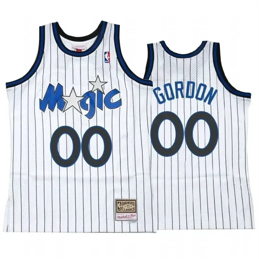 Men's Aaron Gordon 00 Basketball Team White Hardwood Classics Jersey