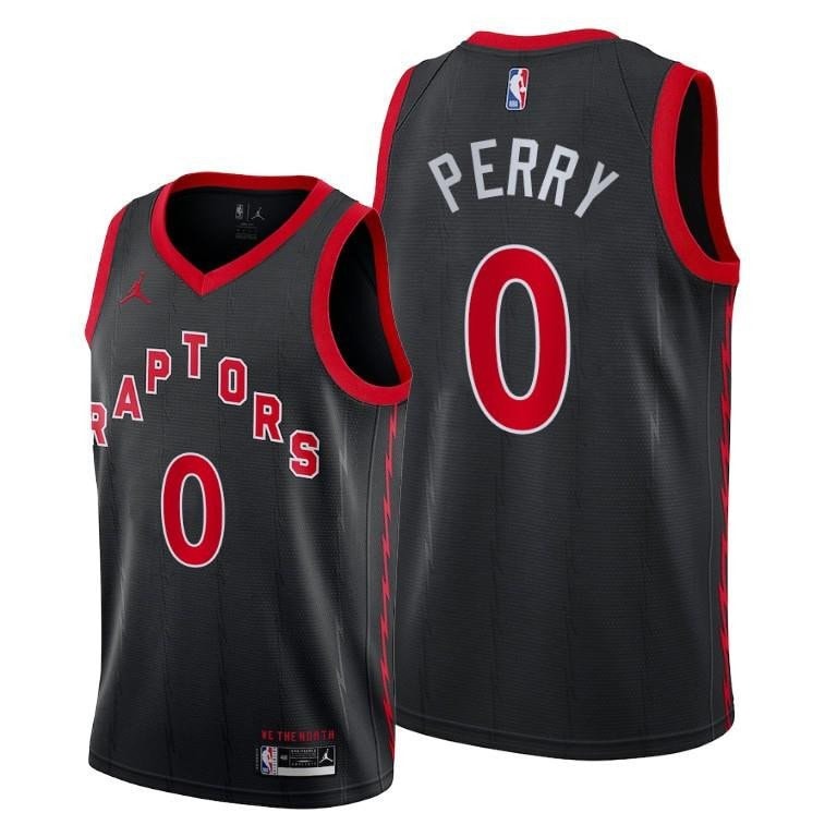 Reggie Perry Basketball Team Black Statement Edition Jersey 0 - Men Jersey
