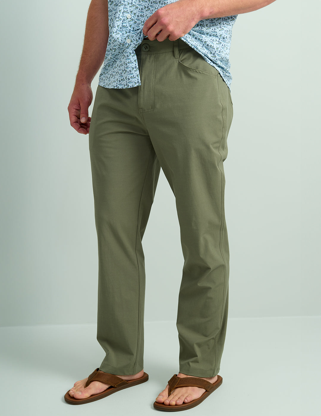 Mens Moss 5 Pocket Performance Pant - UPF 50+ Protection